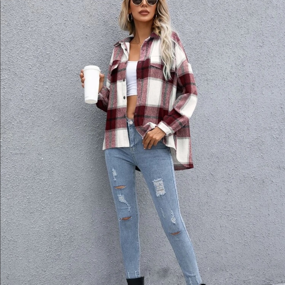 Plaid button down jacket - Picture 16 of 16